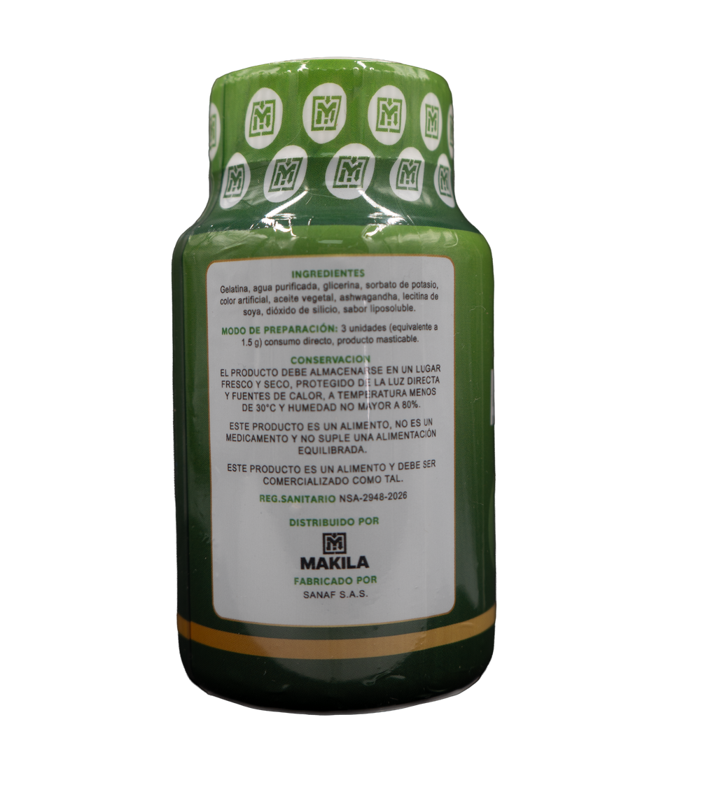 MAKILA Ashwagandha - Información nutricional