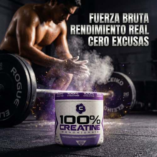 100% Creatine Monohydrate - Frente del envase 200g
