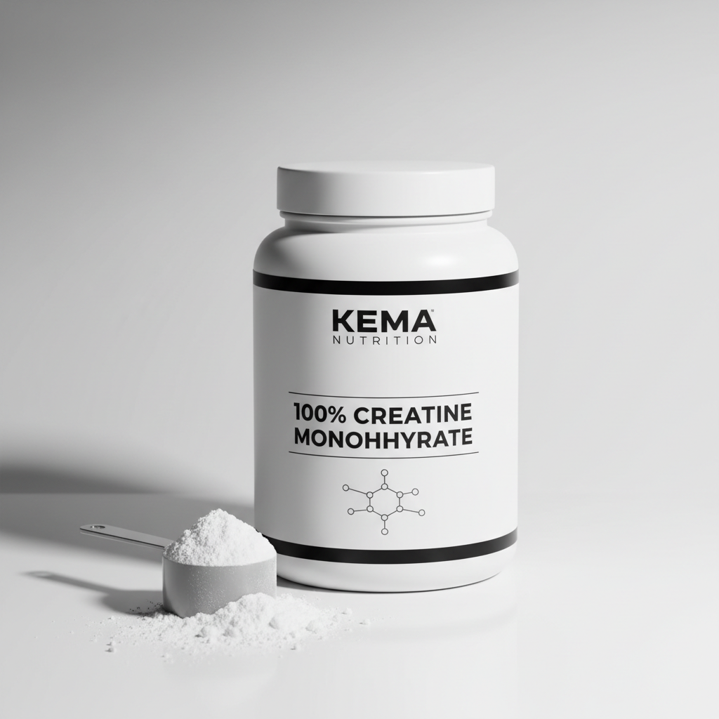 100% Creatine Monohydrate KEMA Nutrition polvo puro sin sabor